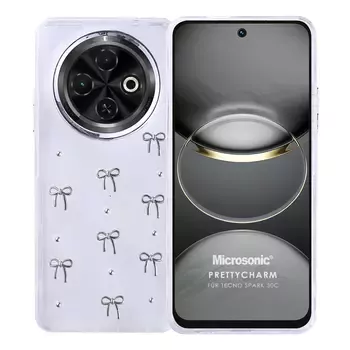 Microsonic TECNO Spark 30C 4G Kılıf PrettyCharm Bow