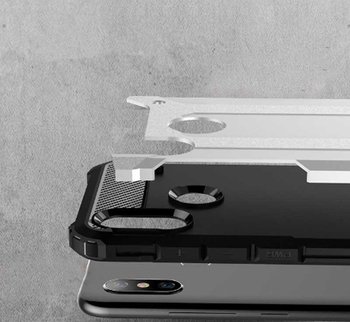 Microsonic Xiaomi Mi 8 SE Kılıf Rugged Armor Gümüş