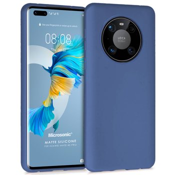 Microsonic Huawei Mate 40 Pro Kılıf Matte Silicone Lacivert