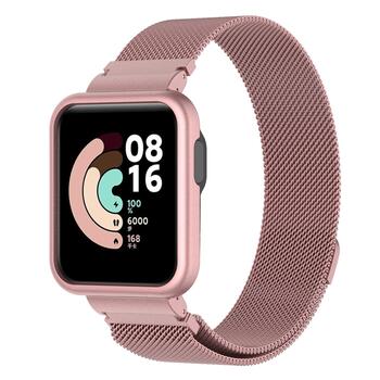 Microsonic Xiaomi Poco Watch Milanese Loop Kordon Pembe