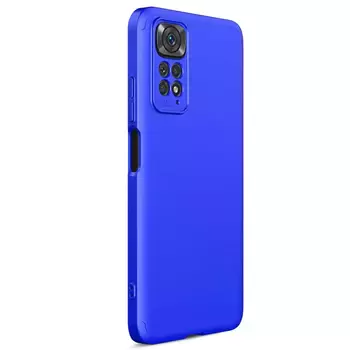 Microsonic Xiaomi Redmi Note 11 Pro 5G Kılıf Double Dip 360 Protective AYS Mavi