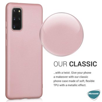 Microsonic Samsung Galaxy S20 Plus Kılıf Matte Silicone Kılıf Lacivert