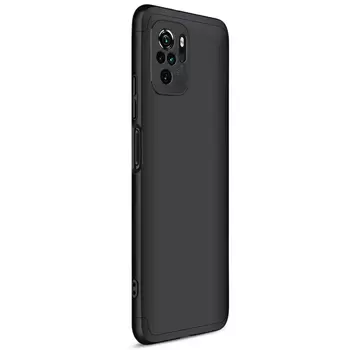 Microsonic Xiaomi Poco M5s Kılıf Double Dip 360 Protective Siyah