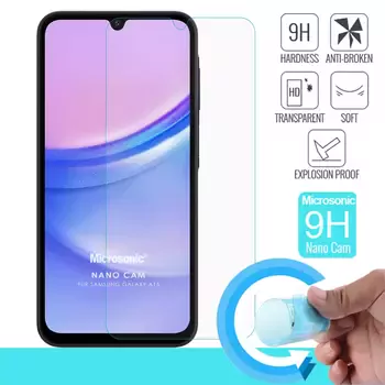 Microsonic Samsung Galaxy A16 Nano Glass Cam Ekran Koruyucu