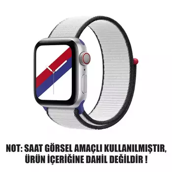 Microsonic Apple Watch Series 8 45mm Hasırlı Kordon Woven Güney Kore International Collection Spor Loop