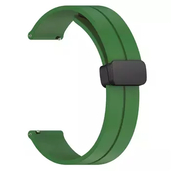 Microsonic Huawei Watch 5 46mm Kordon Ribbon Line Yeşil