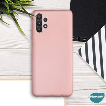 Microsonic Samsung Galaxy A32 5G Kılıf Matte Silicone Rose Gold