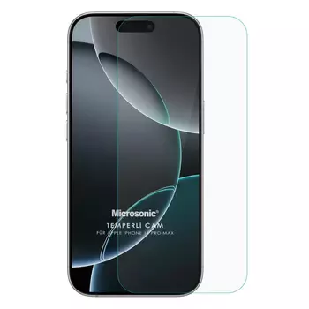 Microsonic Apple iPhone 16 Pro Max Tempered Glass Cam Ekran Koruyucu