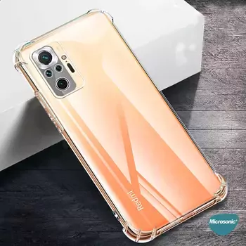 Microsonic Xiaomi Redmi Note 10 Pro Kılıf Shock Absorbing Şeffaf