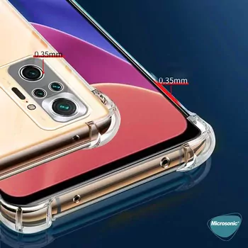 Microsonic Xiaomi Redmi Note 10 Pro Kılıf Shock Absorbing Şeffaf