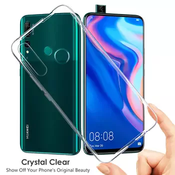 Microsonic Huawei Y9 Prime 2019 Kılıf Transparent Soft Beyaz