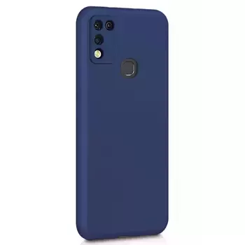 Microsonic Matte Silicone Infinix Hot 11 Play Kılıf Lacivert