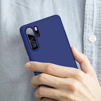 Microsonic Huawei P30 Pro Kılıf Double Dip 360 Protective AYS Lacivert