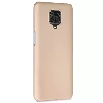 Microsonic Matte Silicone Xiaomi Redmi Note 9S Kılıf Gold