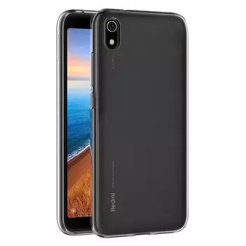 Microsonic Xiaomi Redmi 7A Kılıf Transparent Soft Beyaz