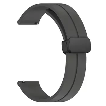 Microsonic Huawei Watch 5 46mm Kordon Ribbon Line Koyu Gri