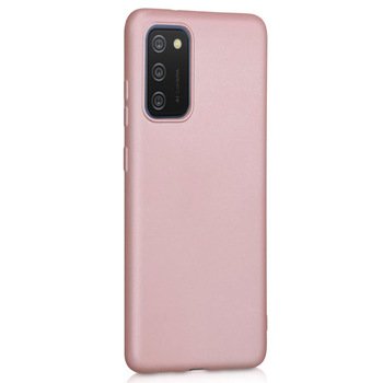 Microsonic Samsung Galaxy A02s Kılıf Matte Silicone Rose Gold