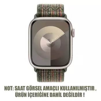 Microsonic Apple Watch Ultra 2 Kordon Terra Sport Loop Koyu Yeşil