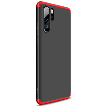 Microsonic Huawei P30 Pro Kılıf Double Dip 360 Protective AYS Siyah - Kırmızı