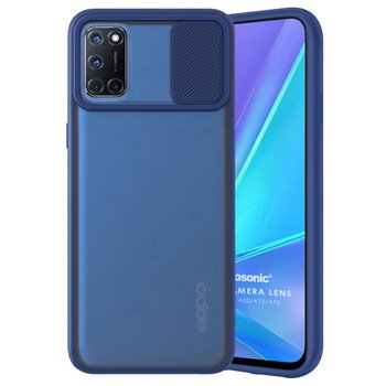 Microsonic Oppo A92 Kılıf Slide Camera Lens Protection Lacivert