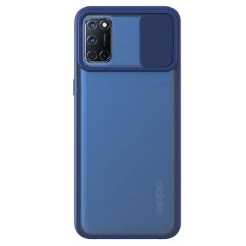 Microsonic Oppo A92 Kılıf Slide Camera Lens Protection Lacivert