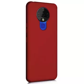 Microsonic Matte Silicone Tecno Spark 6 Kılıf Kırmızı