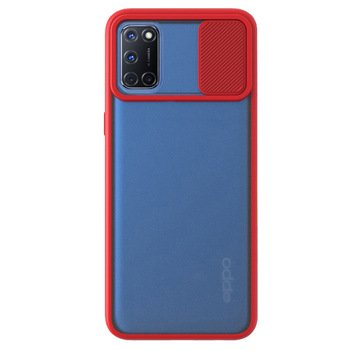 Microsonic Oppo A92 Kılıf Slide Camera Lens Protection Kırmızı