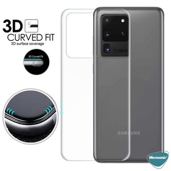 Microsonic Samsung Galaxy S20 Ultra Kavisli Ekran Koruyucu Film Seti - Ön ve Arka