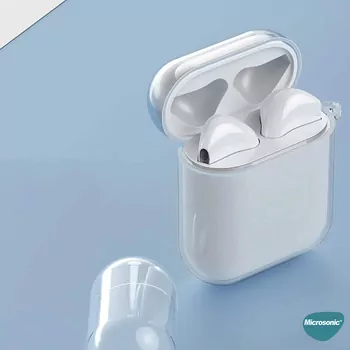 Microsonic AirPods 1. Nesil / 2. Nesil Kılıf Transparent Clear Soft Şeffaf