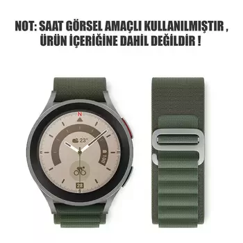 Microsonic Huawei Watch 5 46mm Kordon Alpine Loop Yeşil