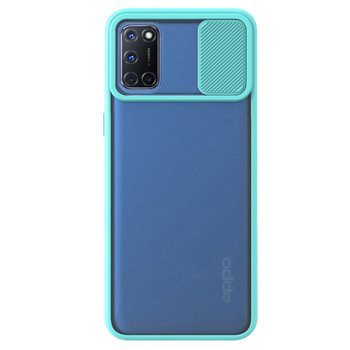 Microsonic Oppo A72 Kılıf Slide Camera Lens Protection Turkuaz