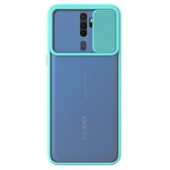 Microsonic Oppo A9 2020 Kılıf Slide Camera Lens Protection Turkuaz