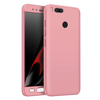 Microsonic Xiaomi Mi A1 Full Kılıf Komple Gövde Koruma Rose Gold