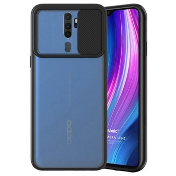 Microsonic Oppo A9 2020 Kılıf Slide Camera Lens Protection Siyah