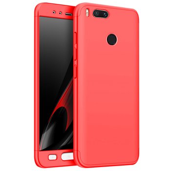 Microsonic Xiaomi Mi A1 Full Kılıf Komple Gövde Koruma Kırmızı