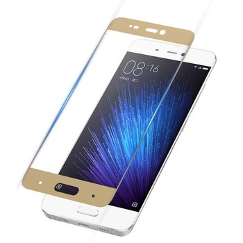 Microsonic Xiaomi Mi5 Prime Kavisli Temperli Cam Ekran Koruyucu Film Beyaz