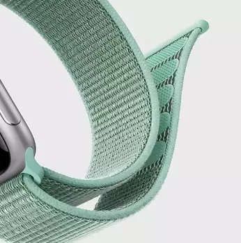 Microsonic Apple Watch Series 8 45mm Hasırlı Kordon Woven Sport Loop Koyu Yeşil