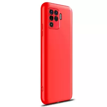 Microsonic Oppo Reno 5 Lite Kılıf Double Dip 360 Protective Kırmızı