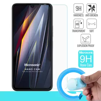 Microsonic TECNO Pova 4 Pro Nano Glass Cam Ekran Koruyucu