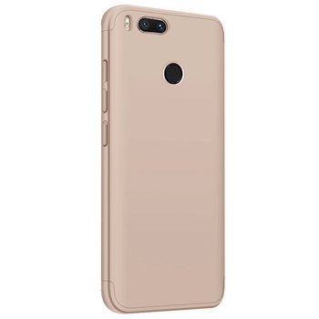 Microsonic Xiaomi Mi A1 Full Kılıf Komple Gövde Koruma Gold