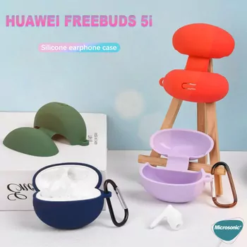 Microsonic Huawei FreeBuds 6i Mat Silikon Kılıf Siyah