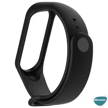 Microsonic Xiaomi Mi Band 7 Silikon Kordon Siyah