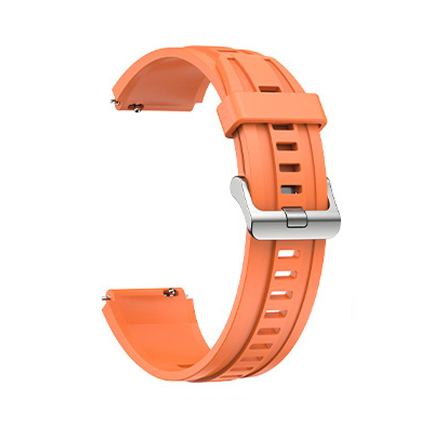 Microsonic Huawei Watch Ultimate 2 Kordon, Silicone Sport Band Turuncu