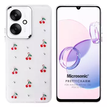 Microsonic Xiaomi Poco C65 Kılıf PrettyCharm Cherry