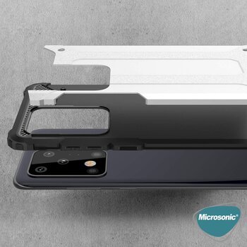 Microsonic Samsung Galaxy S20 Ultra Kılıf Rugged Armor Kırmızı