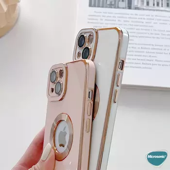 Microsonic Apple iPhone 13 Kılıf Flash Stamp Rose Gold