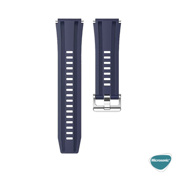 Microsonic Huawei Watch Ultimate 2 Kordon, Silicone Sport Band Lacivert