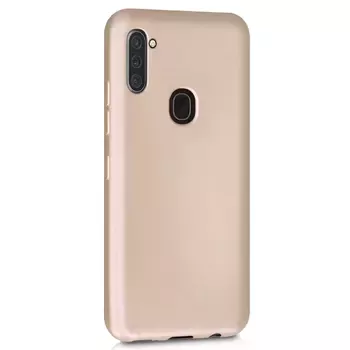 Microsonic Matte Silicone Samsung Galaxy M11 Kılıf Gold