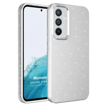 Microsonic Samsung Galaxy A35 Kılıf Grand Stardust Gümüş