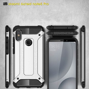 Microsonic Xiaomi Redmi Note 5 Kılıf Rugged Armor Mavi